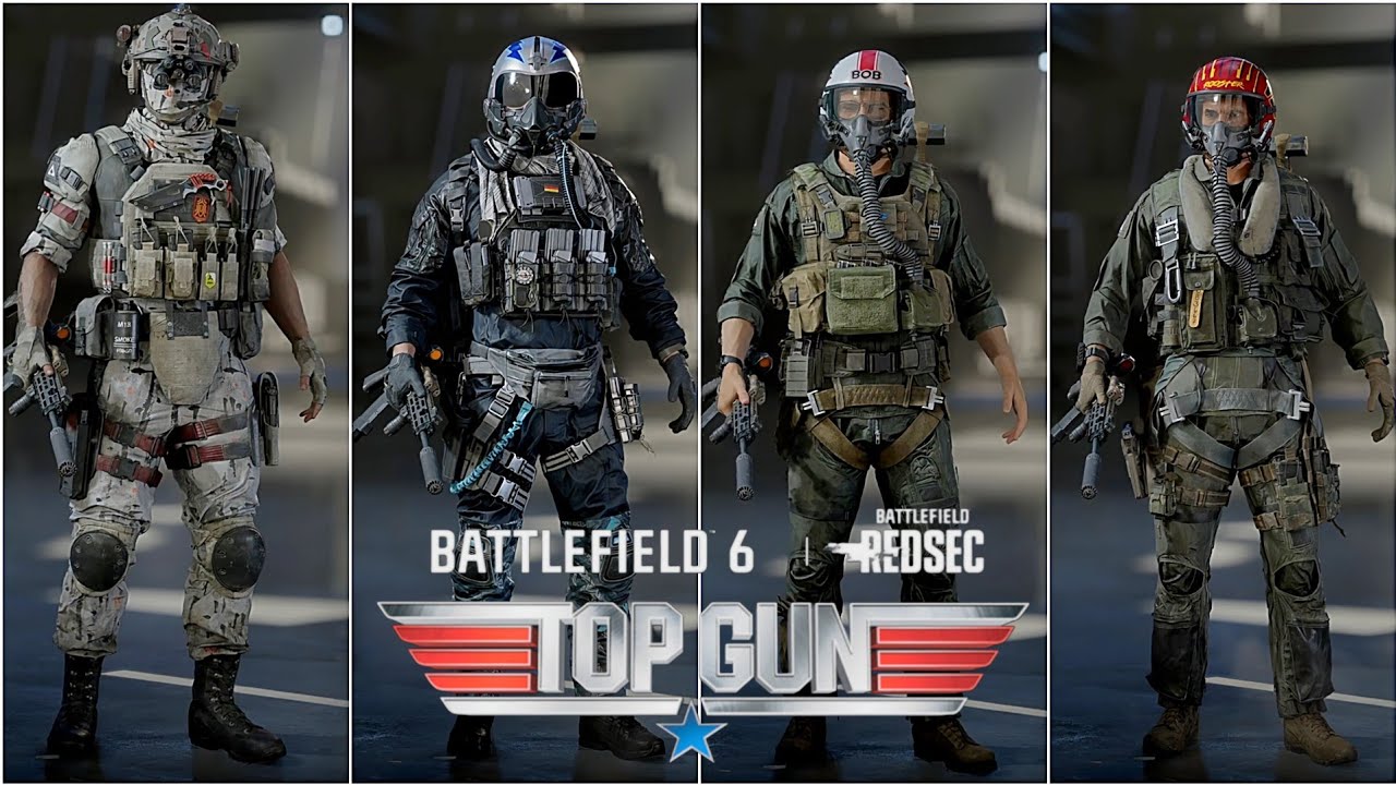 Battlefield 6 ALL Top Gun Event Skins New Nato Unit CJTF HELIX & Upcoming Bundles Skins 