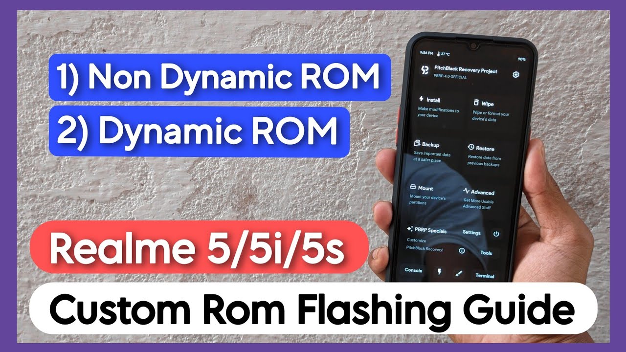 How To Install Custom Rom On Realme 5/5i/5s. Rom Flashing Guide For Realme 5/5i/5s Devices