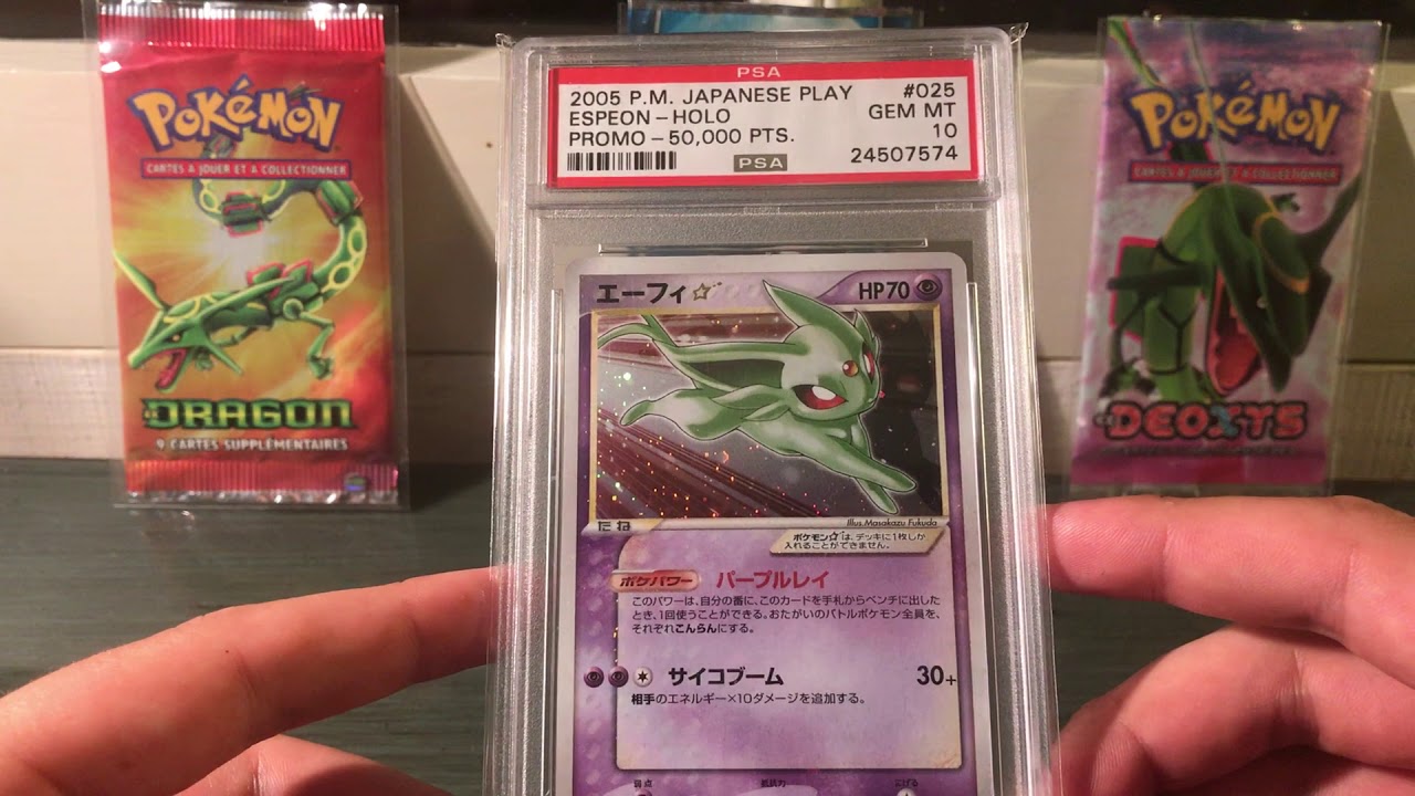 [ Réception spéciale ] - Espeon Gold Star Promo Play 50,000 pts PSA 10