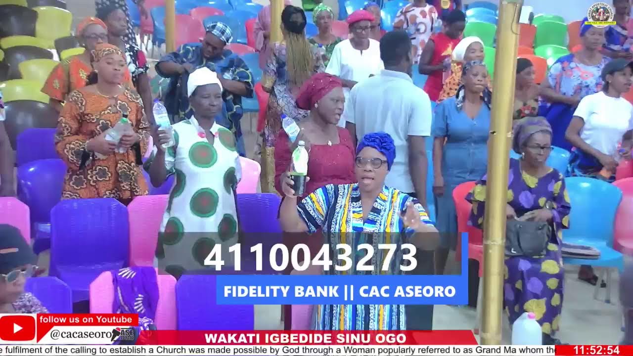 WAKATI IGBEDIDE SINU OGO LIVE BROADCAST | 24 - 12 - 25
