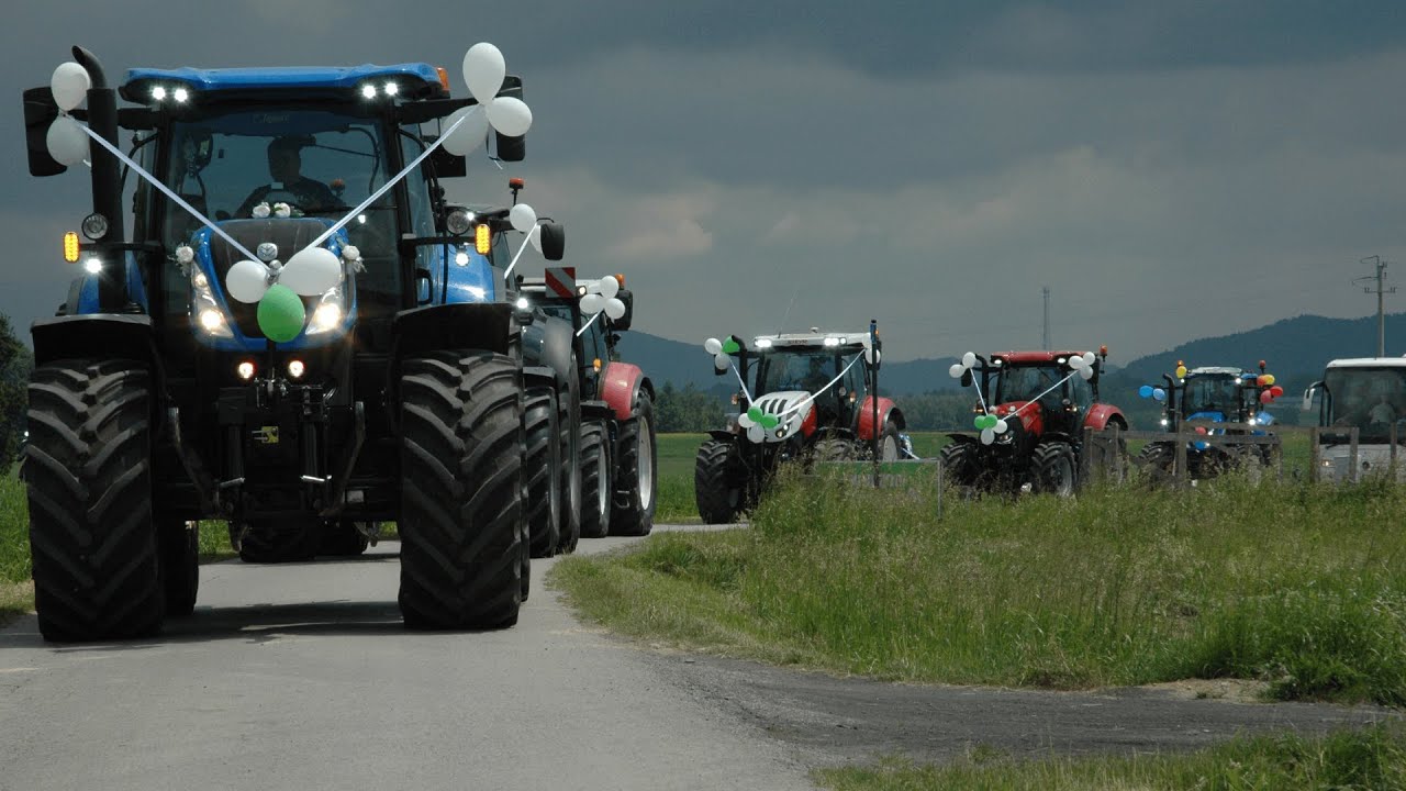 🇵🇱 Największa eskorta ślubna  !🔥 Karolina & Piotr ☆14 ciągników | @Farmcorn