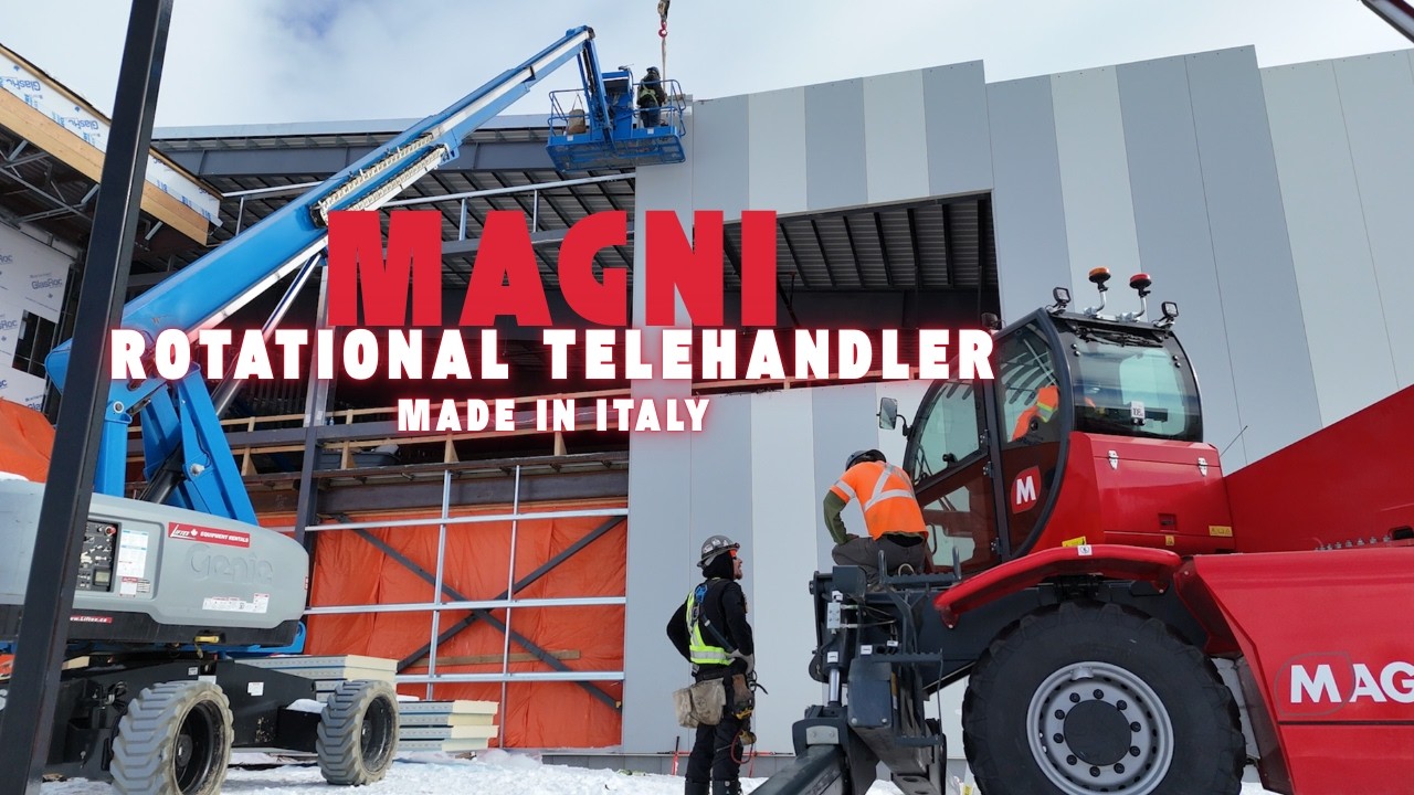 Installing IMP Panels Faster with a MAGNI Rotational Telehandler | 61,000 Sq Ft Recreation Facility