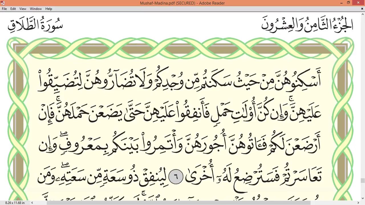 Practice reciting with correct tajweed - Page 559 (Surah At-Talaq)