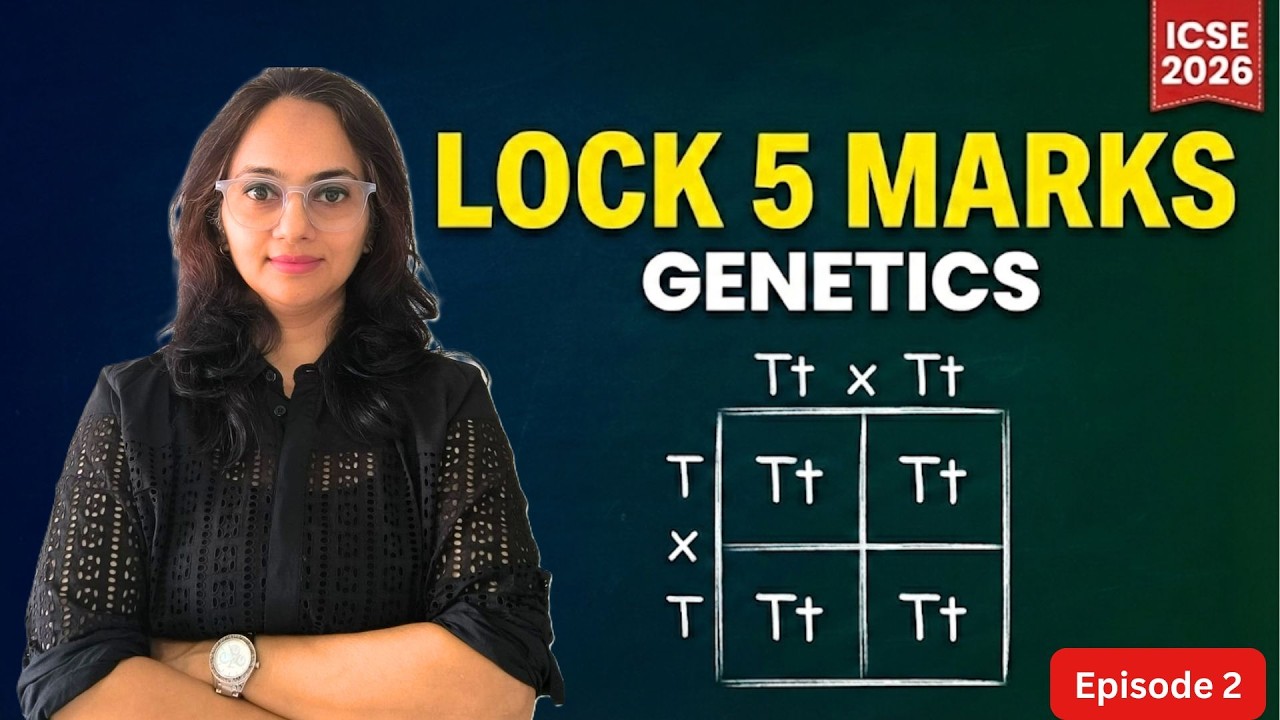 ICSE 2026 Biology – Genetics GUARANTEED 5 Marks 🔥 | Monohybrid & Dihybrid Strategy | Episode 2