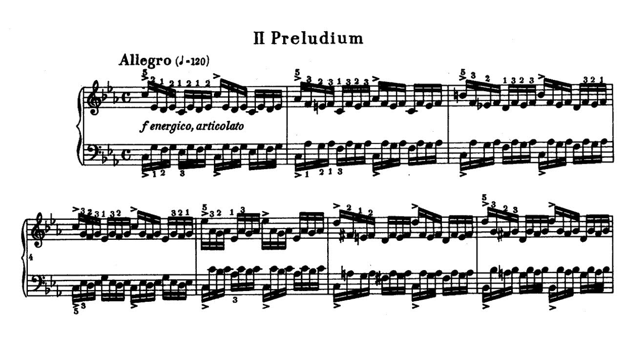 J. S. Bach - Prelude and Fugue in C minor, BWV 847 WTC Book 1