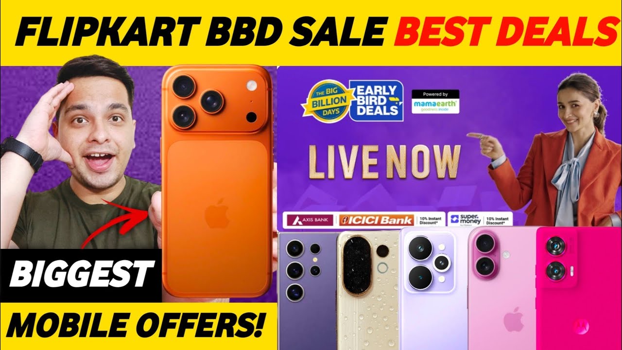 Flipkart Big Billion Days 2025 Best Smartphone Deals 🔥 Flipkart BBD Sale 2025 Best Mobile Deals 