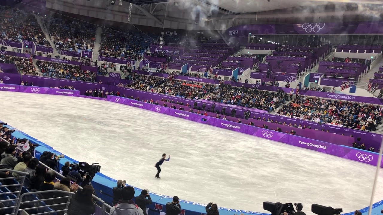 現地映像☆宇野昌磨選手フィギュアスケート男子SP平昌オリンピック羽生結弦選手の金メダル確定まで2018年2月17日