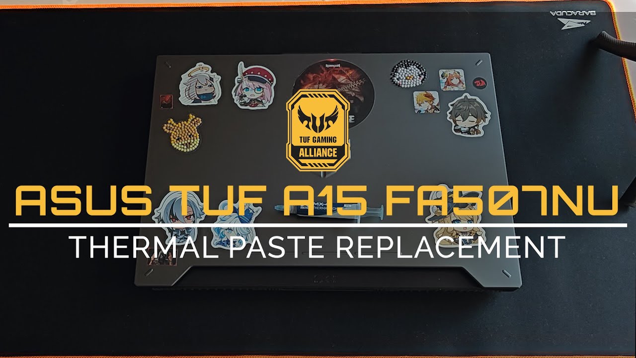 Asus TUF A15 FA507NU - replacing the thermal paste