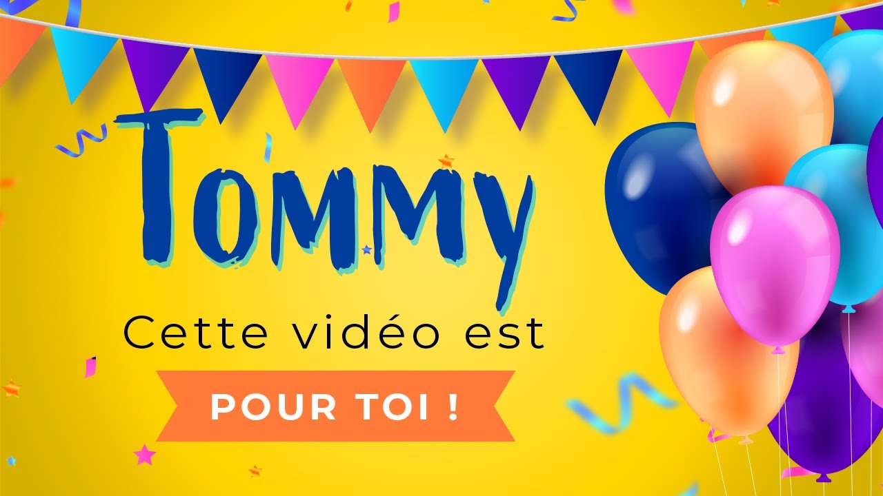 Joyeux anniversaire Tommy !
