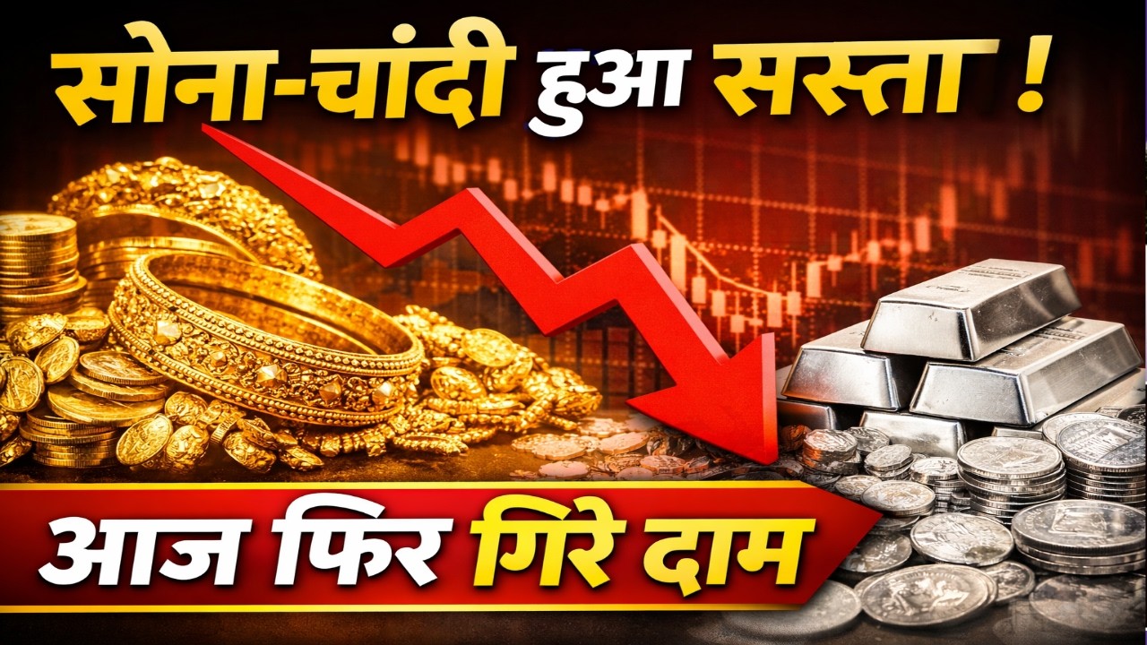 🔴Gold Price Today: सोना सस्ता, चांदी भी लुढ़की | क्या और गिरेगा भाव? Bullion Market Update