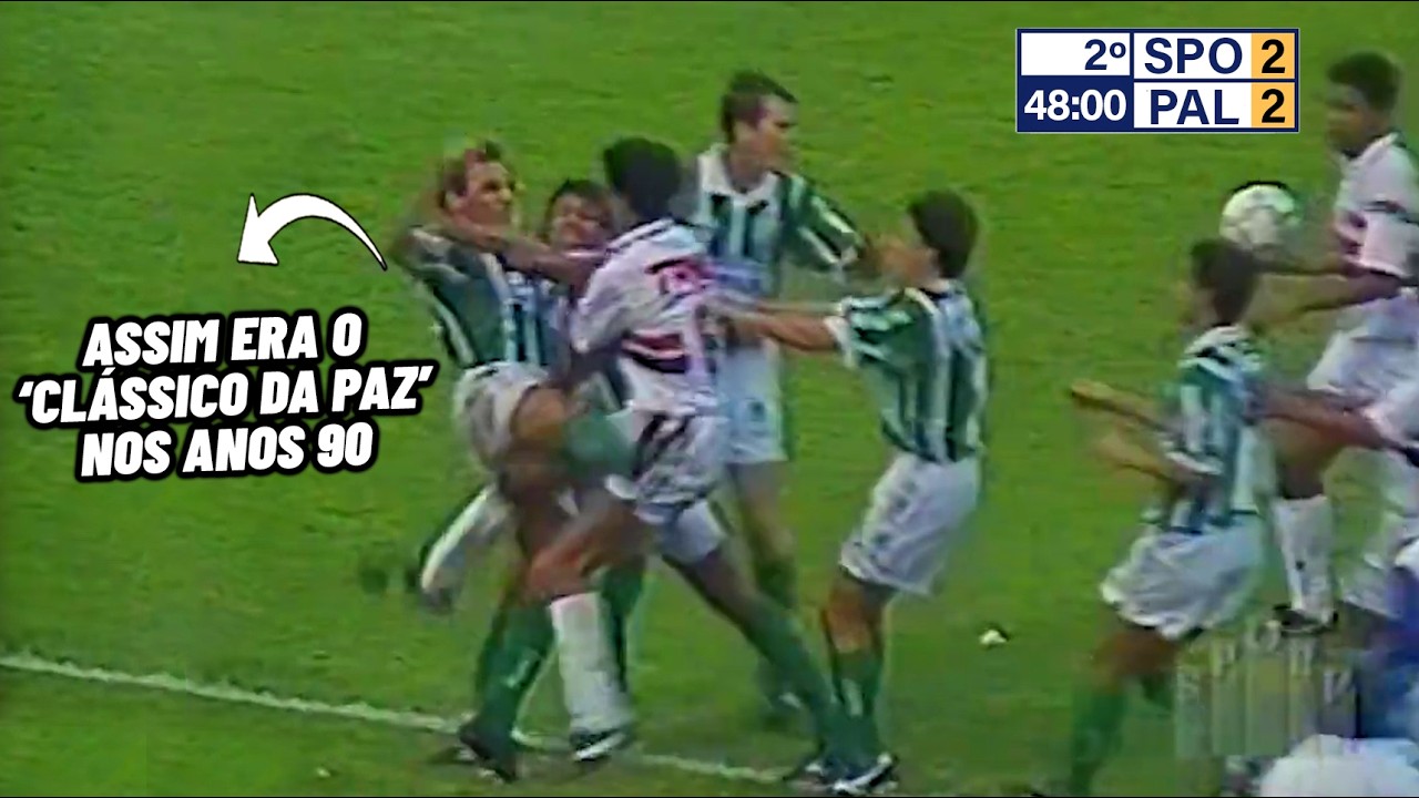 O DIA EM QUE O “CLÁSSICO DA PAZ” VIROU A MAIOR BRIGA ENTRE SÃO PAULO E PALMEIRAS