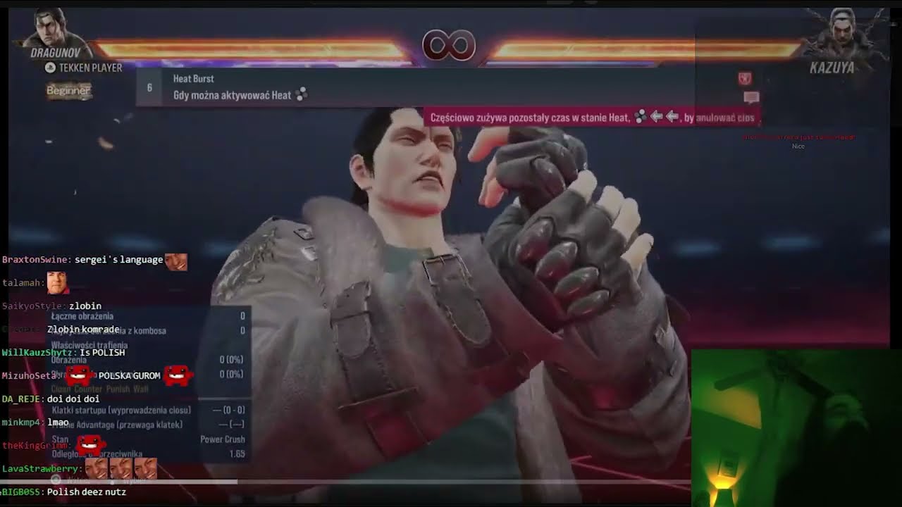 Looking at Dragunov's Tekken 8 Launch Movelist, In Polish