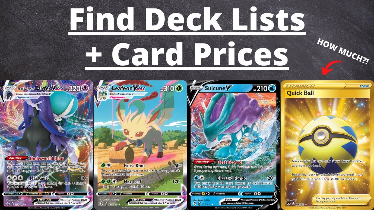 Where to Find Pokemon Deck Lists and Card Prices in 2021 for PTCGO
