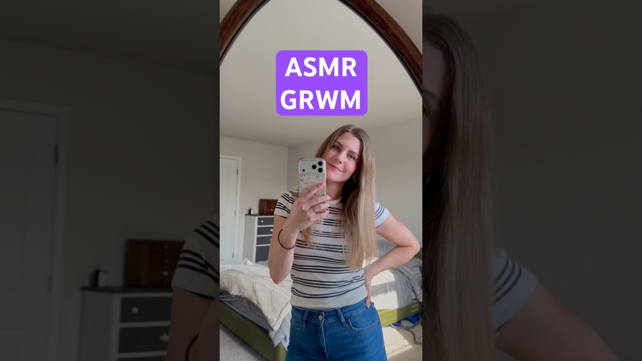 GRWM while I whisper Romans 6:23 💜 #asmr #grwm #christianasmr