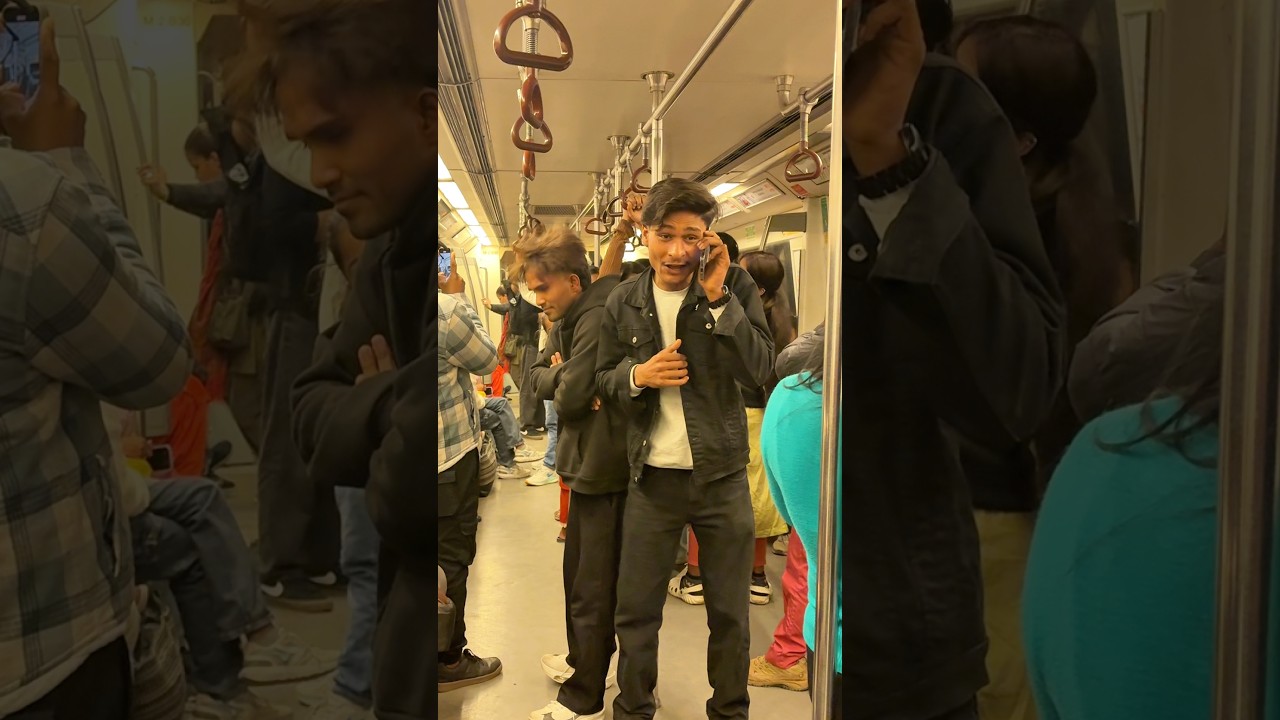 बुड़िया.prank in 🚇metro😂🤣🤪