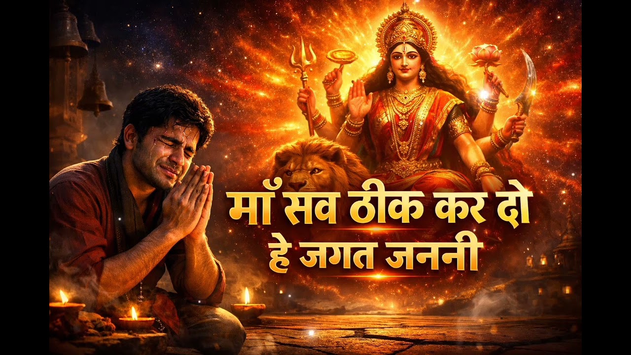 माँ दुर्गा सब ठीक कर देंगी ❤️ Powerful Durga Bhajan | Very Emotional Devi Bhajan | 8K Cinematic