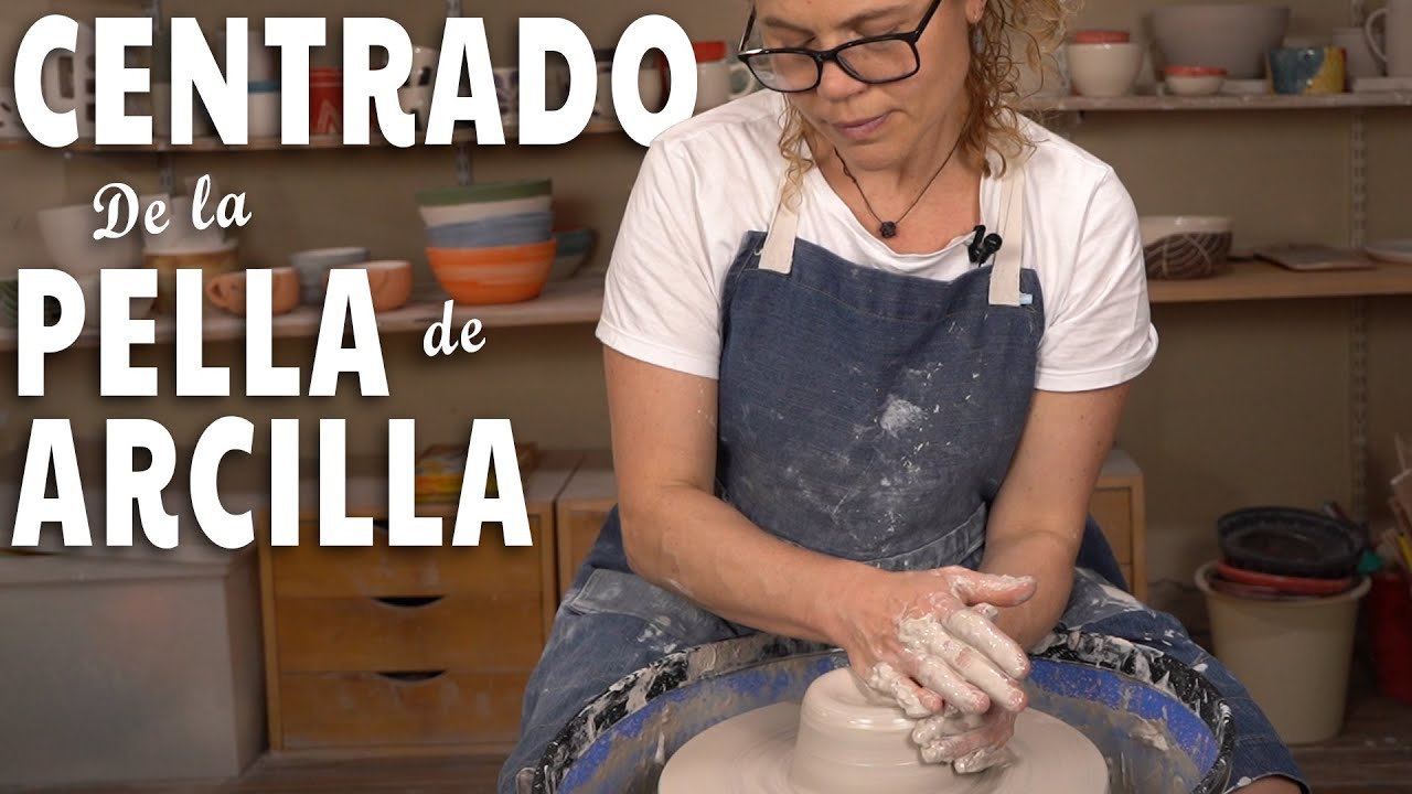Centrar la Pella de Arcilla en el Torno, Esta técnica es Infalible, Paso por Paso. Alfarería