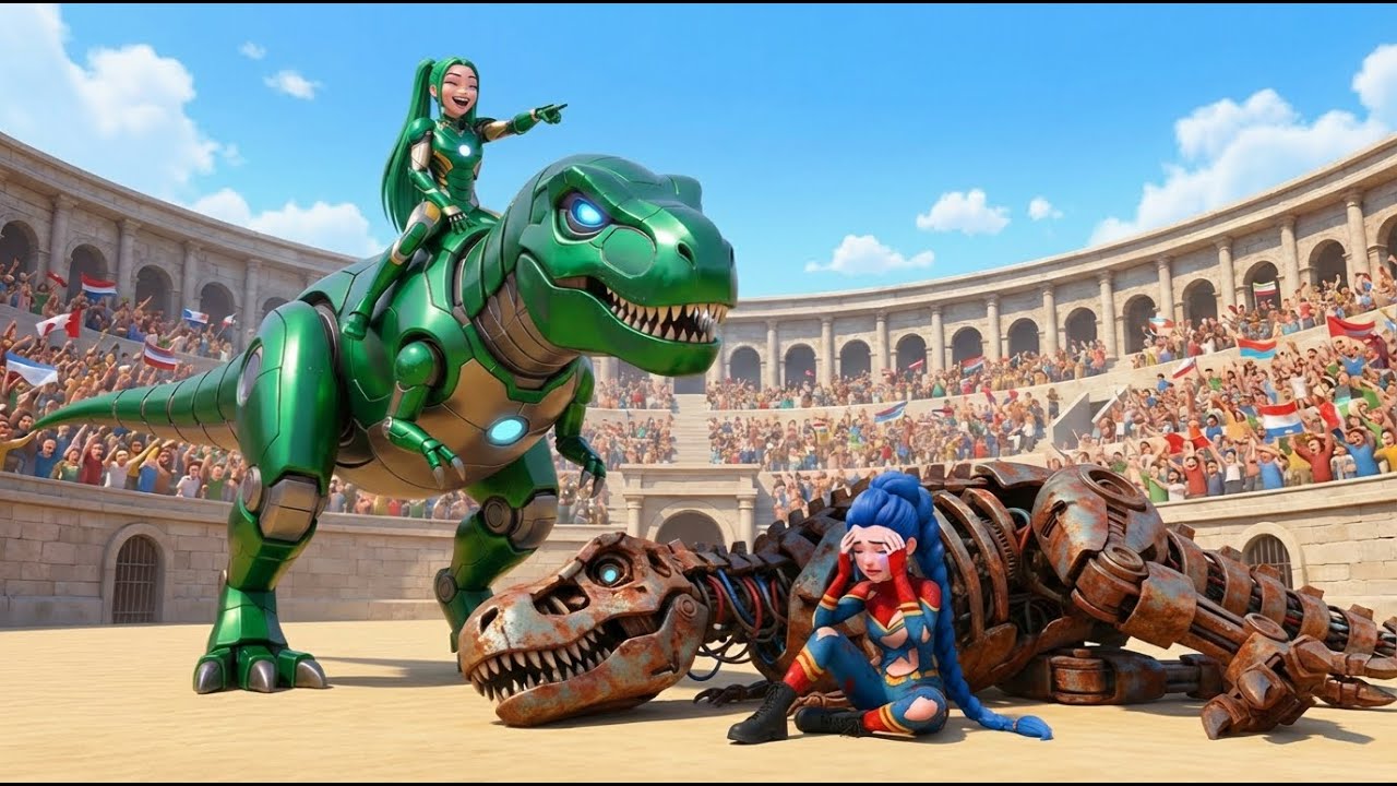 RUMI Joins the Dinosaur Battle - KPOP Demon Hunters