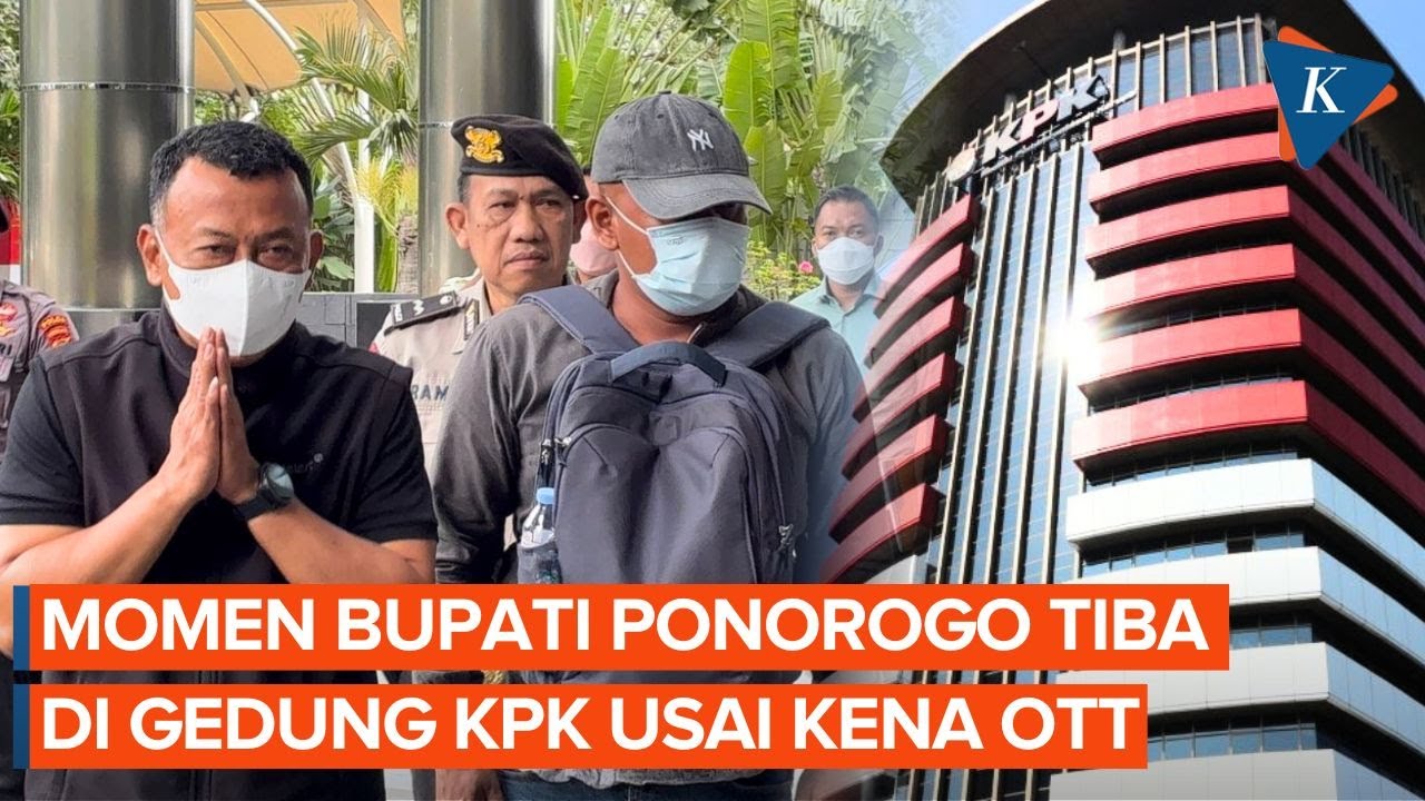 Terjaring OTT, Bupati Ponorogo Sugiri Sancoko Tiba di Gedung KPK