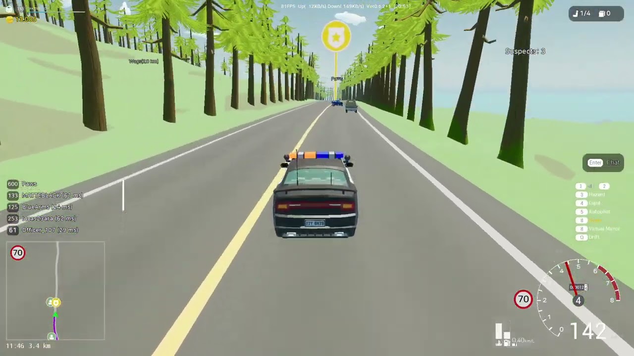 motor Town: lambo police chase