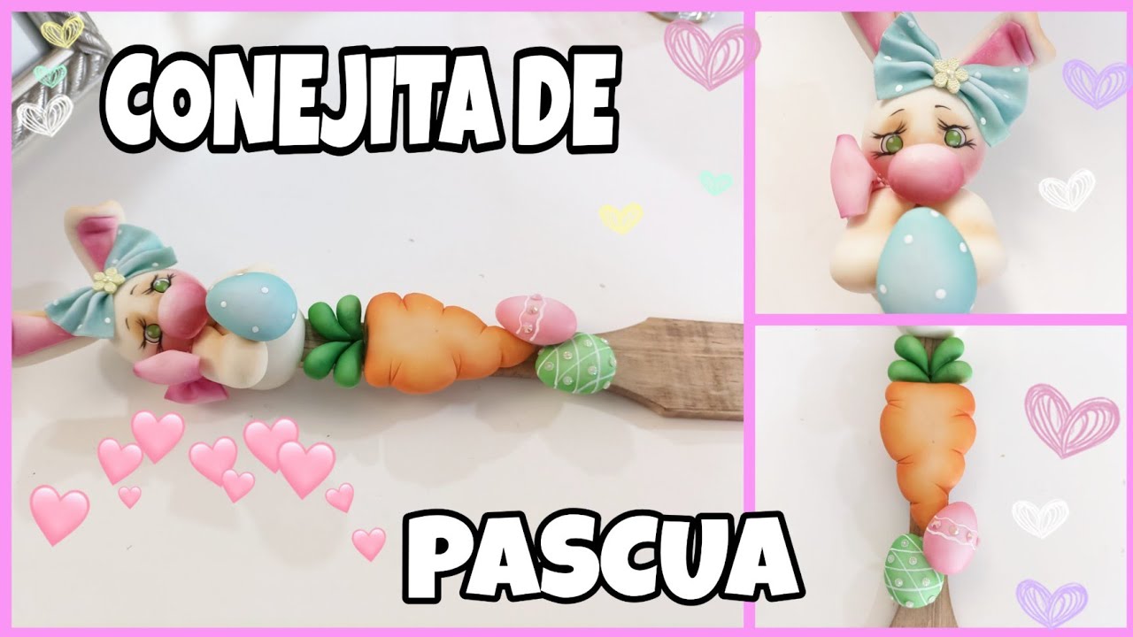 DIY conejita de Pascua | porcelana fría | manualidades fáciles | Ideas Fáciles para pascua |
