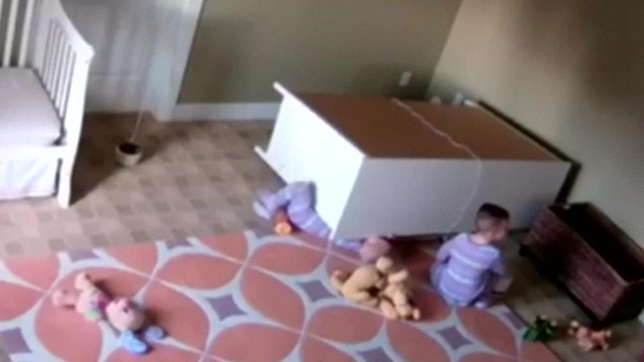 Twin uses super strength to save brother from fallen dresser | New York Post