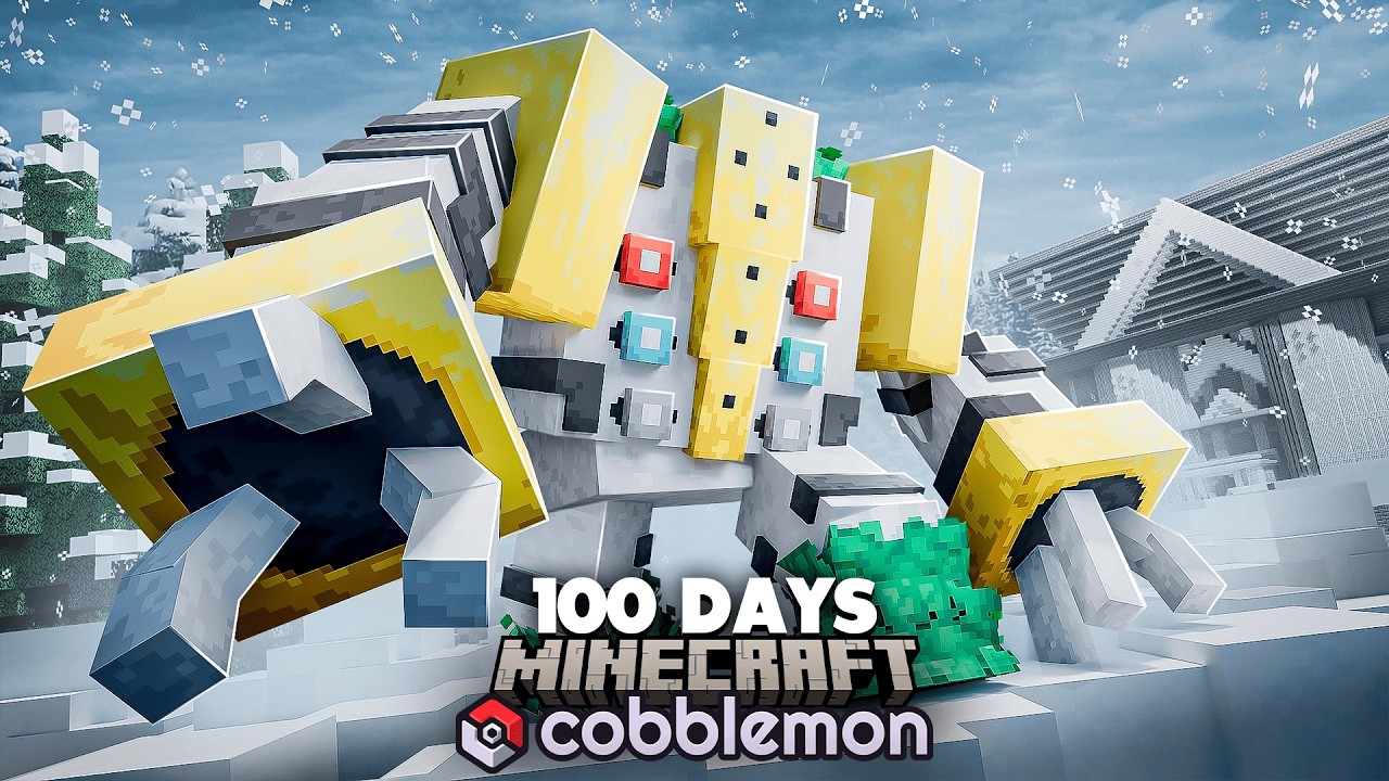 I Spent 100 Days in Pok&eacute;mon Minecraft VS. my Rival! (Duos Cobblemon)