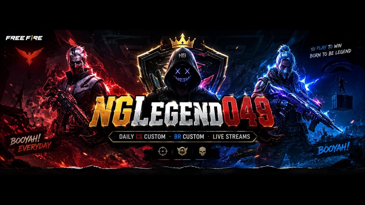 4th DAY LIVE || NGlegend049 || CS + BR CUSTOM LIVE || #freefire #cscustom #freefirelive #livestream