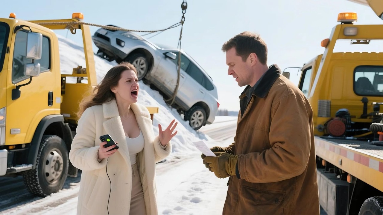 HOA Karen Demanded I Tow Her Car After She Slid Into A Ditch, Then Refused To Pay My Service Fee