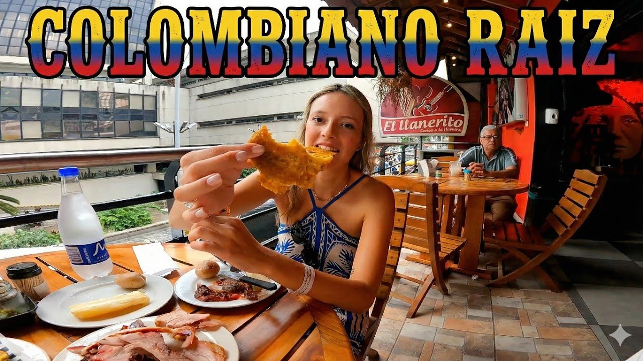 Comendo no centrão de Medellín 