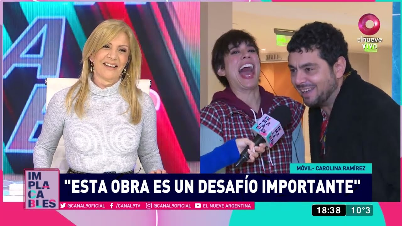 Carolina Ramírez y Alberto Ajaka sobre 