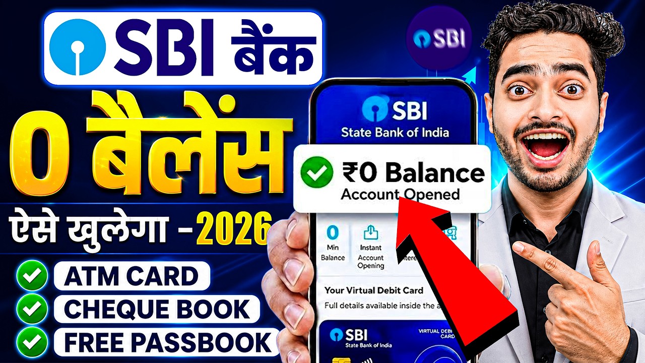 SBI Account Opening Online | SBI Zero Balance Account Opening Online | Yono Sbi Account Opening