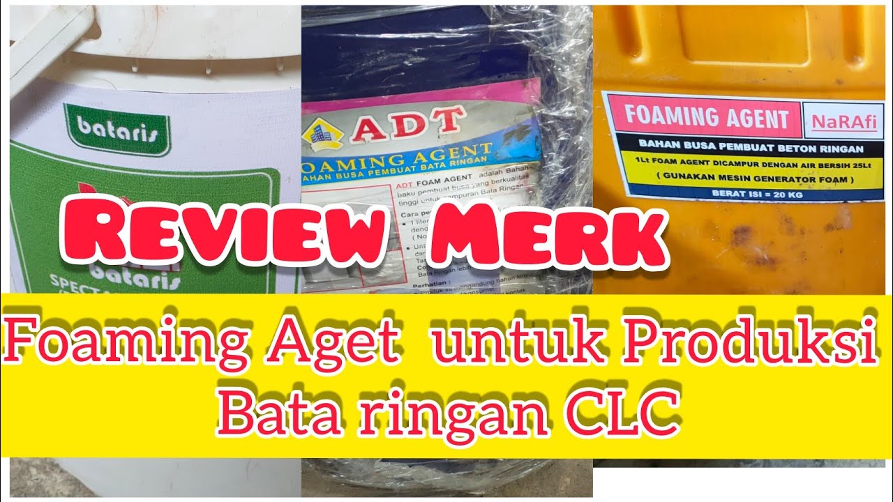 Review Foaming Aget untuk Produksi Bata ringan CLC