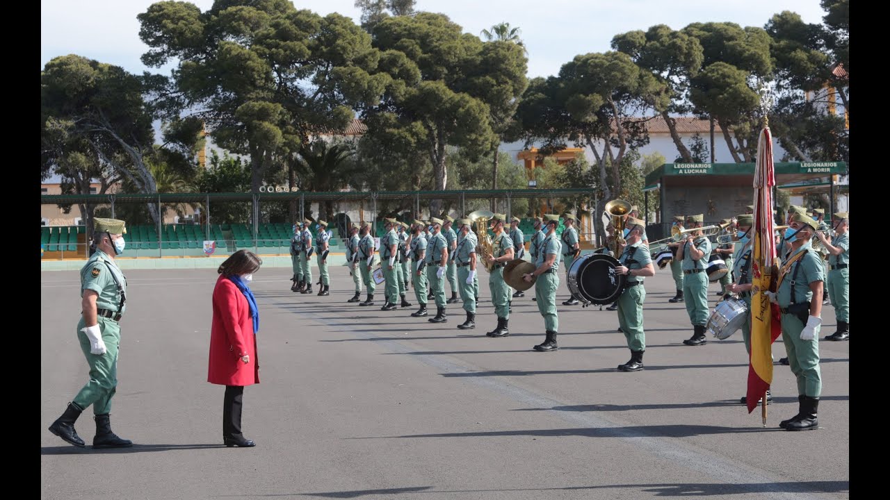 La Legión: Visita de la ministra de Defensa a la Base Álvarez de Sotomayor de Viator (Almería)