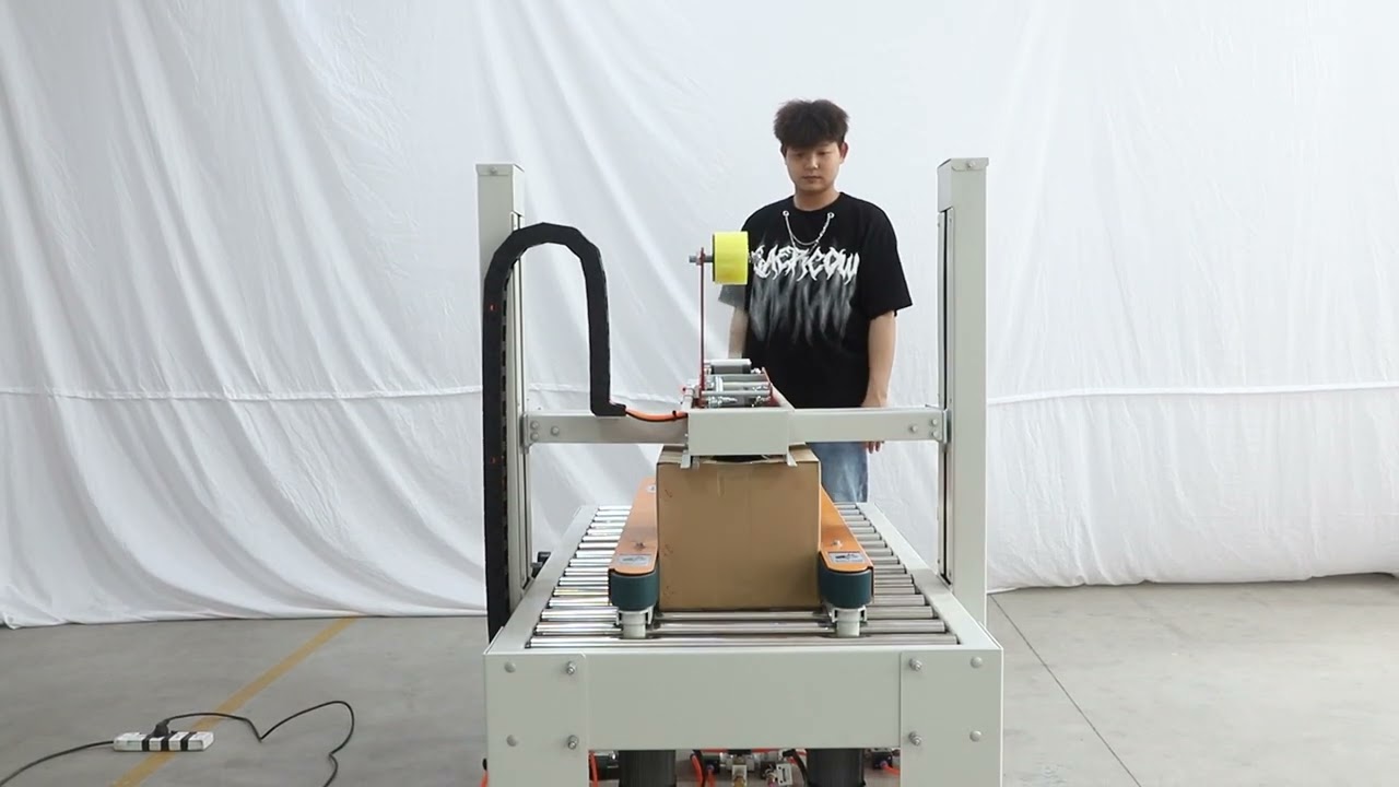 Auto Top Bottom Tape Box Sealing Machine Automatic Case Sealer Carton Sealing Machine