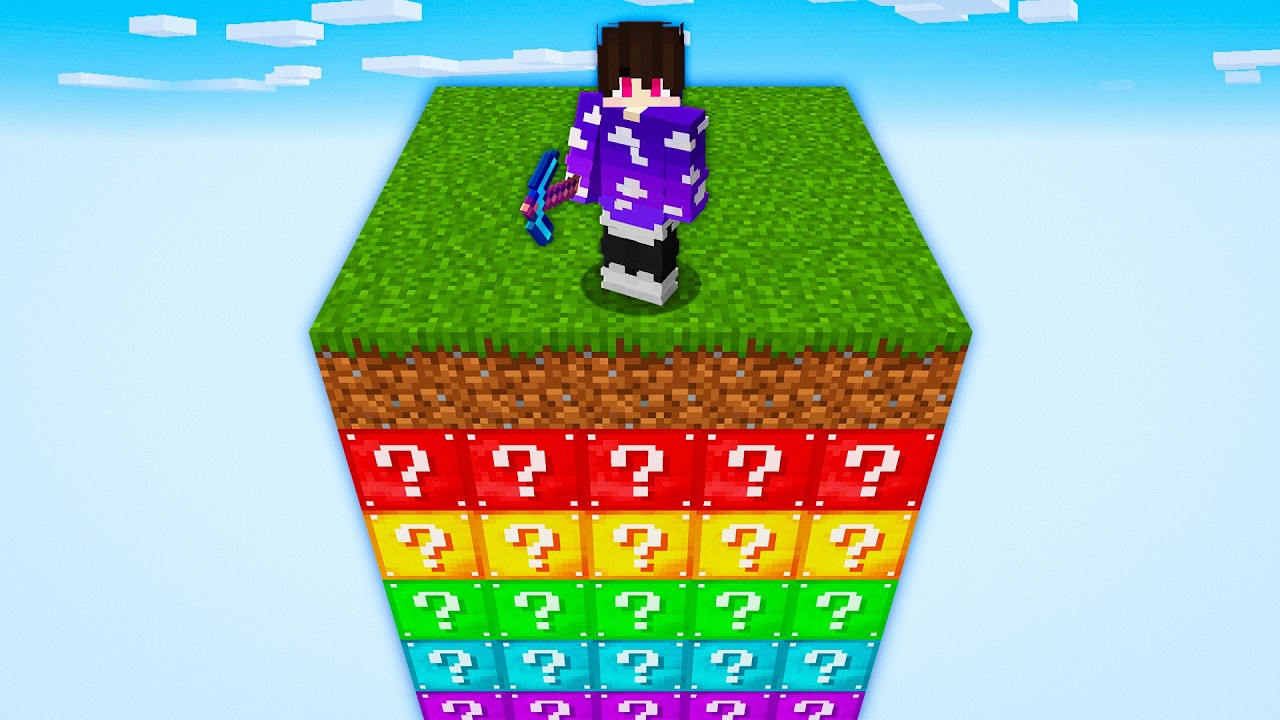 UMA CHUNK INTEIRA APENAS de LUCKY BLOCKS! (Nível: IMPOSSÌVEL)
