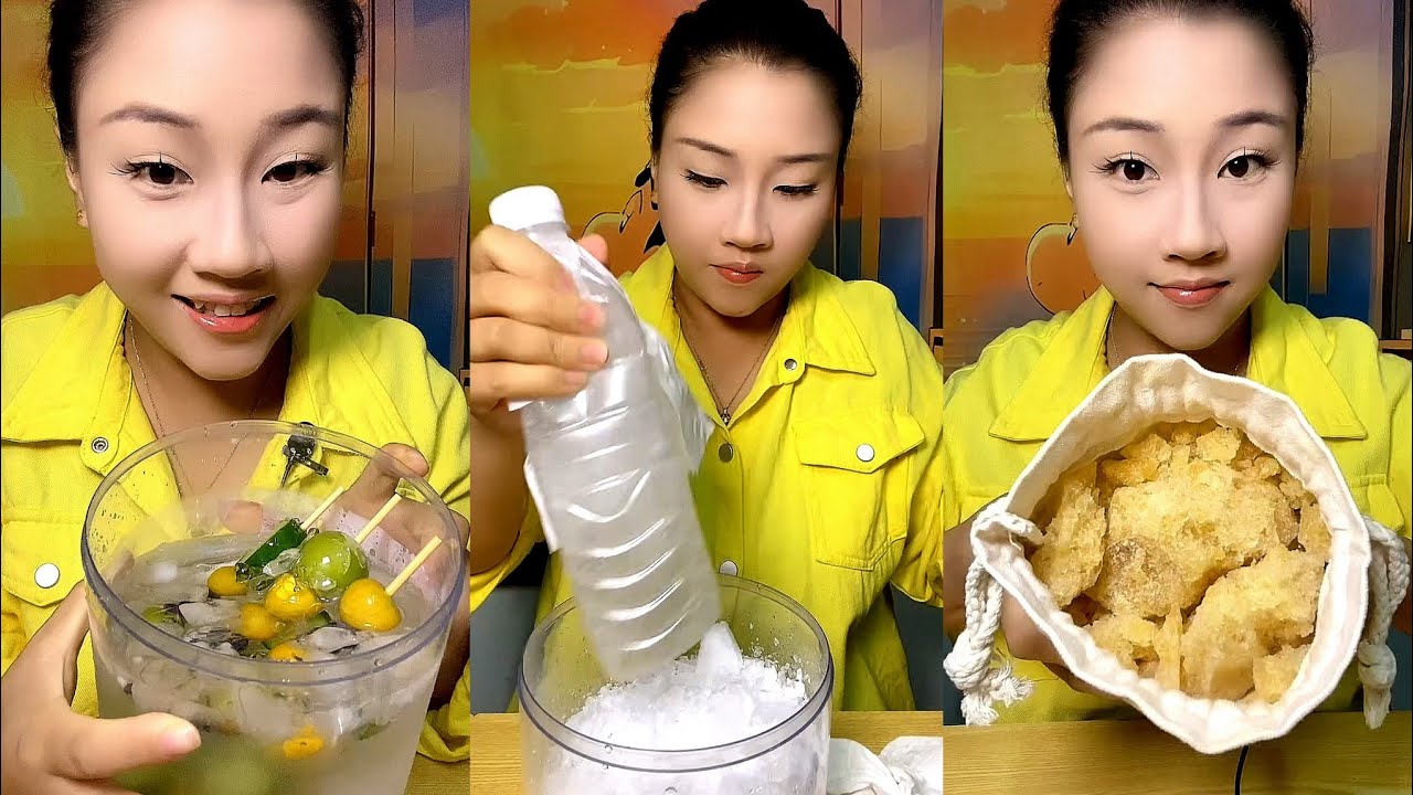 LZM / ASMR THIN ICE EATING / CRUSHED ICE / HARD ICE / SLUSH ICE 