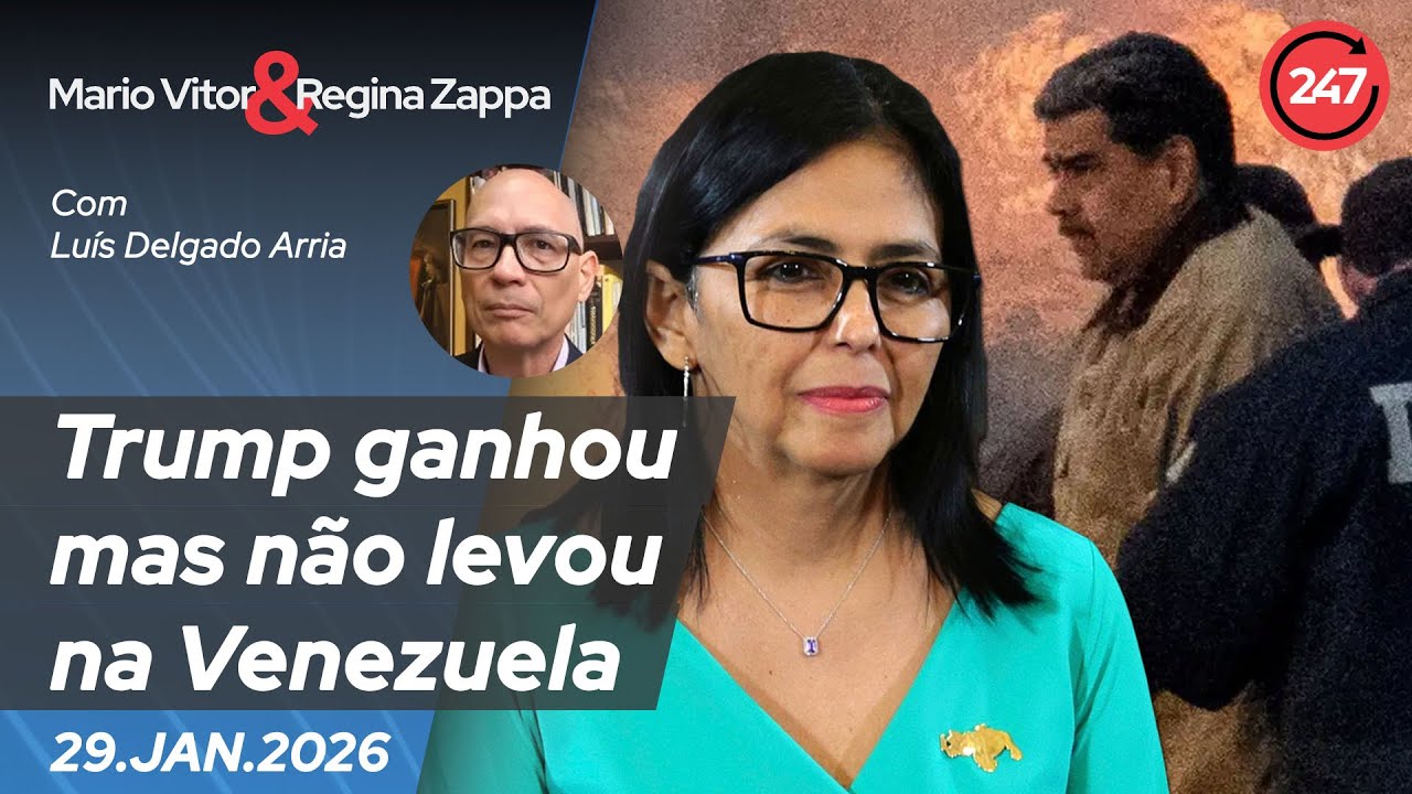Mario Vitor & Regina Zappa - Trump ganhou mas não levou na Venezuela 29.1.26