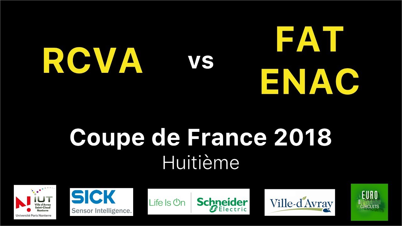Coupe de France/ Eurobot 2018 - Huitième - RCVA vs FAT ENAC