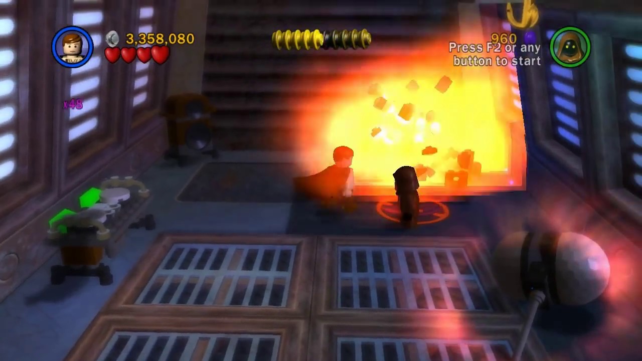 Let's Play Lego Star Wars: The Complete Saga - Ep 6 Ch 2 ~ The Great Pit of Carkoon ~ Free Play 1/1