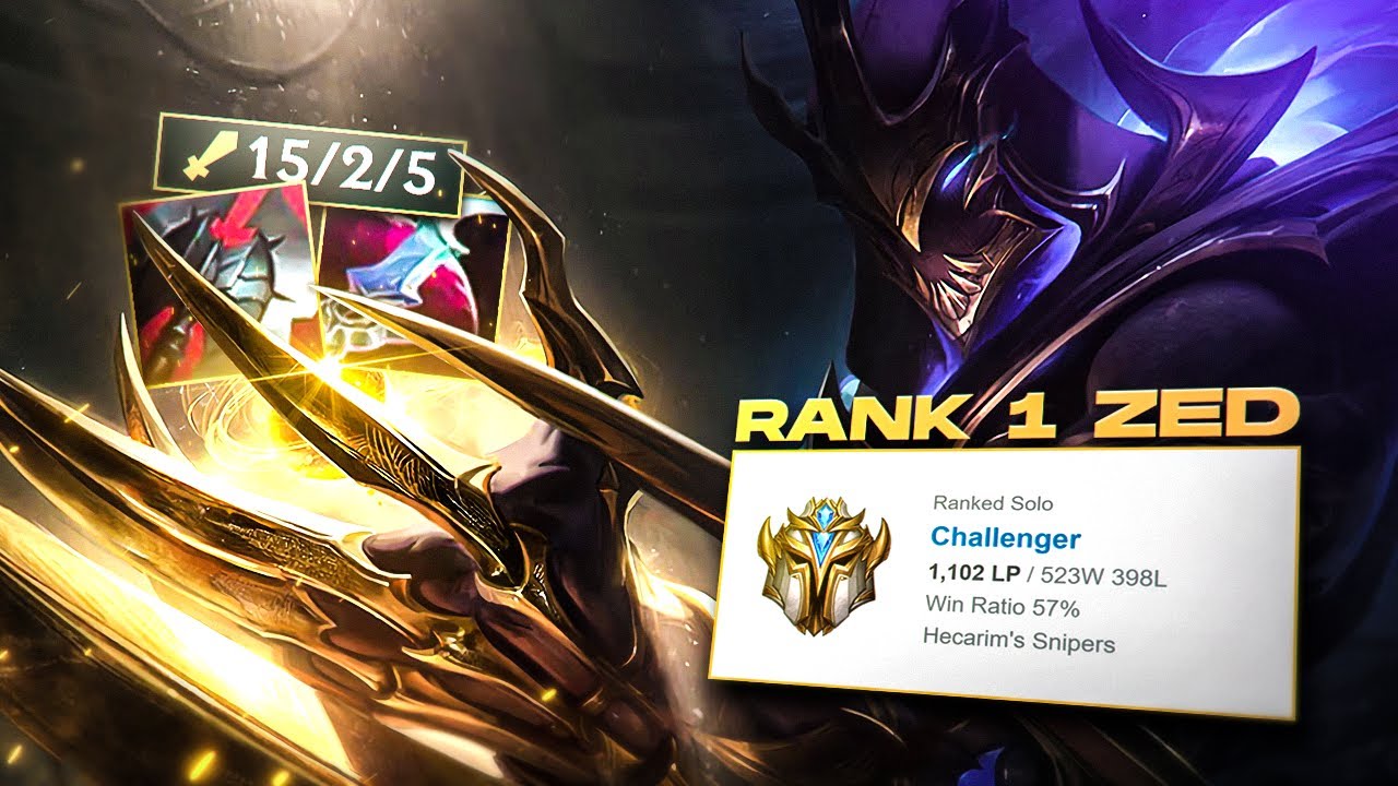 The #1 ZED has been SMURFING in KOREAN CHALLENGER (Zed99)