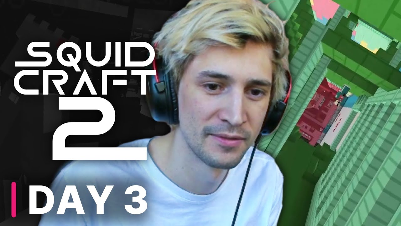 xQc plays Squid Craft 2 | Day 3