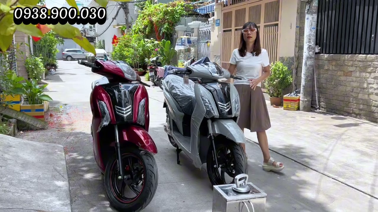 SH điện chính hãng Before All lên pin 72V60AH di chuyển 200km/1 lần sạc về Long An