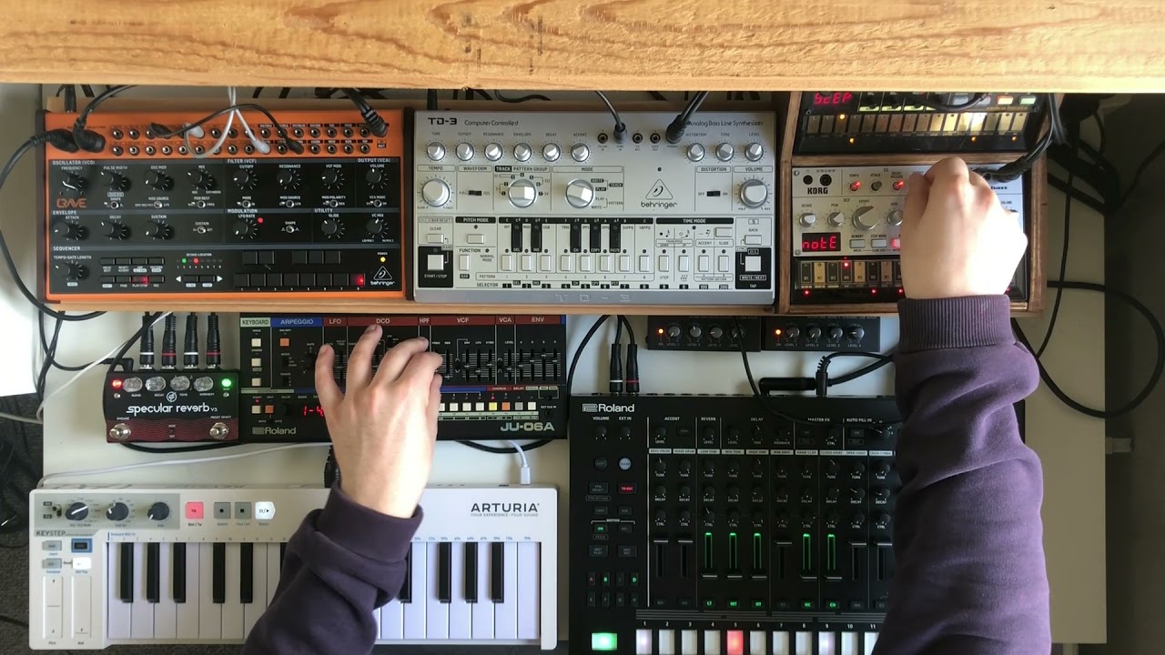 (Melodic) Jam 039 Ft Roland TR8-S, JU-06A, Behringer Crave, Volca Bass and Beats.