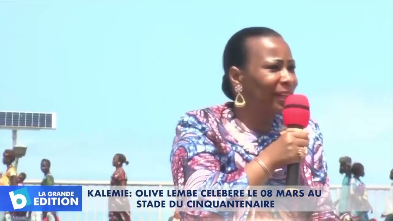 Kalemie: Olive Lembe célèbre le 08 Mars au Stade du Cinquantenaire
