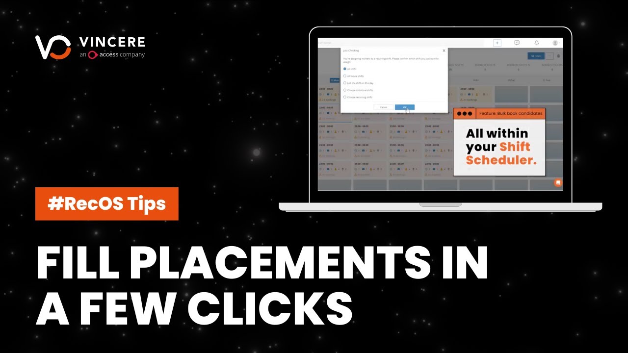 Fill placements in a few easy clicks 
