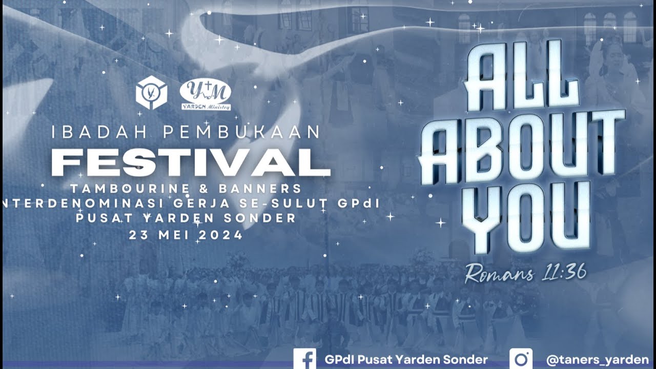 FESTIVAL TAMBOURINE BANNERS - GPdI Pusat Yarden Sonder 2024