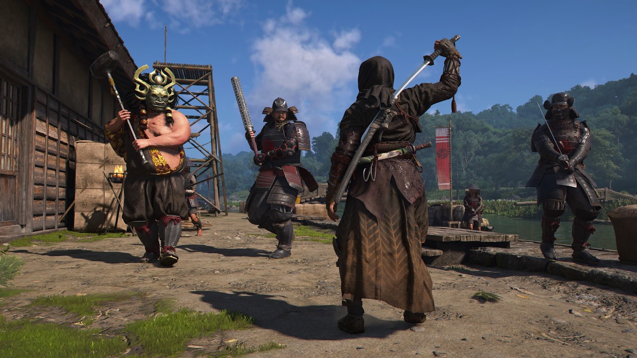 Assassin's Creed Shadows -  Aggressive Stealth & Combat Gameplay (Takasago Shrine & Random Fight )