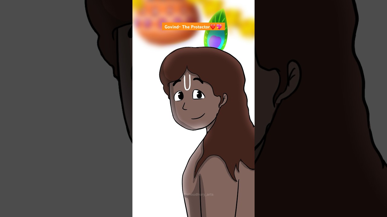 Govind - The Protector ❤️💖🙏 #shorts #animation #janmashtami