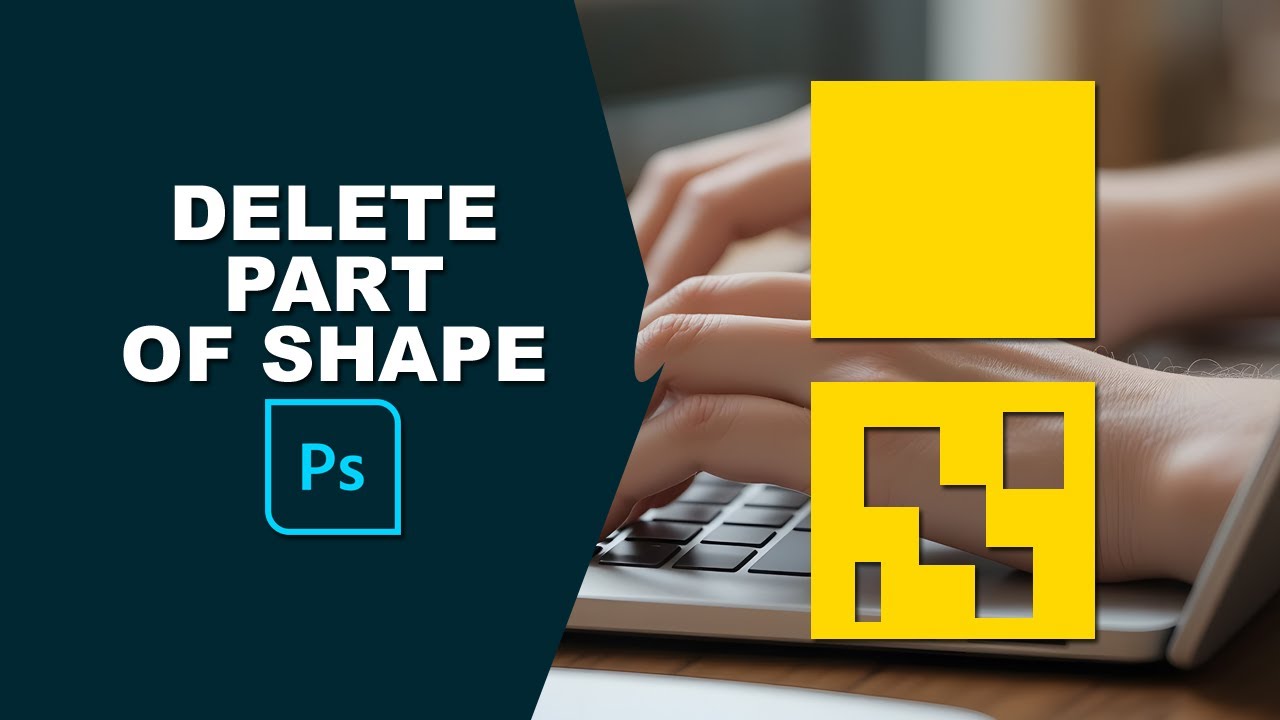 how to delete part of a shape in photoshop